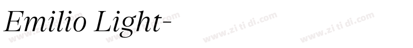 Emilio Light字体转换